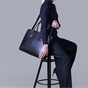 Su.B. dgn Leather Briefcase for Women